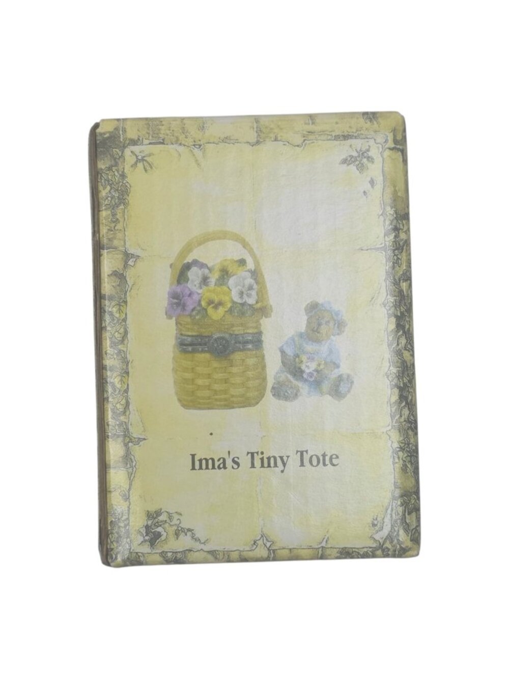 2003 Boyds Bears Imas Tiny Tote Uncle Beans Treasure Box Longaberger Ltd Ed NIB